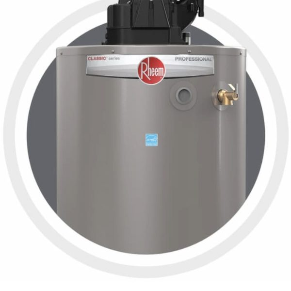 Natural gas water heater tank
